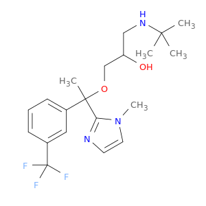 2-Propanol,1-[(1,1-dimethylethyl)amino]-3-[1-(1-methyl-1H-imidazol-2-yl)-1-[3-(trifluoromethyl)phenyl]ethoxy]-