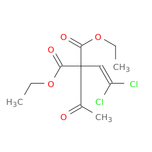 Propanedioic acid, acetyl(2,2-dichloroethenyl)-, diethyl ester
