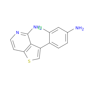 Thieno[3,2-c]pyridin-4-amine, 3-(4-amino-2-chlorophenyl)-
