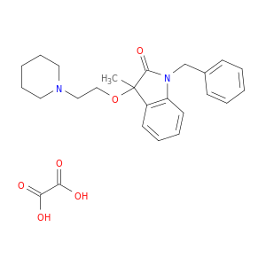 1-BENZYL-3-METHYL-3-(2-(PIPERIDIN-1-YL)ETHOXY)-2-INDOLINONE OXALATE