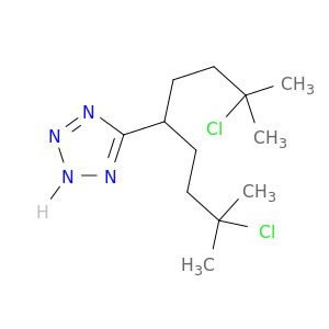 1H-Tetrazole, 5-[4-chloro-1-(3-chloro-3-methylbutyl)-4-methylpentyl]-