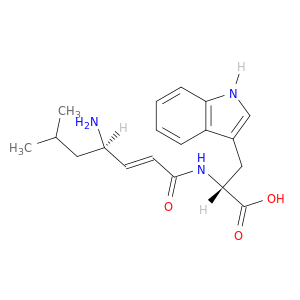 D-Tryptophan, N-[(2E,4R)-4-amino-6-methyl-1-oxo-2-heptenyl]-