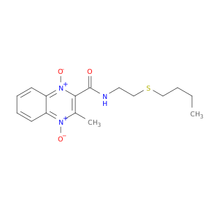 2-Quinoxalinecarboxamide, N-[2-(butylthio)ethyl]-3-methyl-, 1,4-dioxide