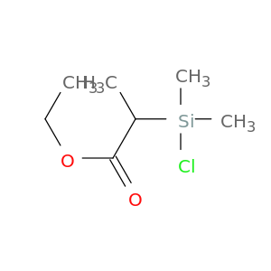 Propanoic acid, 2-(chlorodimethylsilyl)-, ethyl ester