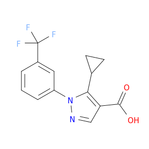 5-环丙基-1-[3-(三氟甲基)苯基]-1H-吡唑-4-羧酸
