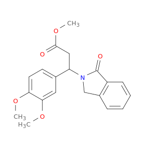 Methyl beta-(3,4-dimethoxyphenyl)-1,3-dihydro-1-oxo-2H-isoindole-2-propanoate