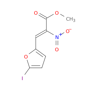2-Propenoic acid, 3-(5-iodo-2-furanyl)-2-nitro-, methyl ester, (Z)-