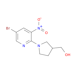 1-(5-溴-3-硝基-2-吡啶基)-3-吡咯烷蛋白甲醇