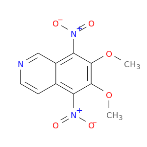 Isoquinoline, 6,7-dimethoxy-5,8-dinitro-