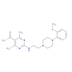 Ethanone,1-[2-[[2-[4-(2-methoxyphenyl)-1-piperazinyl]ethyl]amino]-4,6-dimethyl-5-pyrimidinyl]-,hydrochloride (1:3)