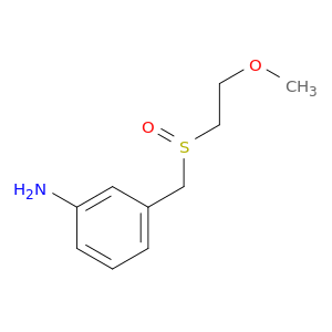 3-[(2-methoxyethanesulfinyl)methyl]aniline