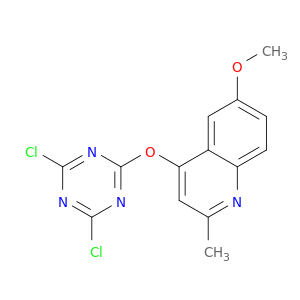 Quinoline, 4-[(4,6-dichloro-1,3,5-triazin-2-yl)oxy]-6-methoxy-2-methyl-