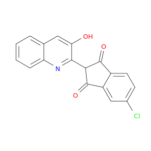 1H-Indene-1,3(2H)-dione, 5-chloro-2-(3-hydroxy-2-quinolinyl)-