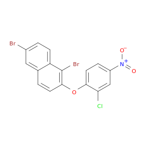 Naphthalene, 1,6-dibromo-2-(2-chloro-4-nitrophenoxy)-