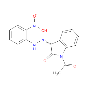 1-ACETYL-1H-INDOLE-2,3-DIONE 3-((2-(HYDROXY(OXIDO)AMINO)PHENYL)HYDRAZONE)