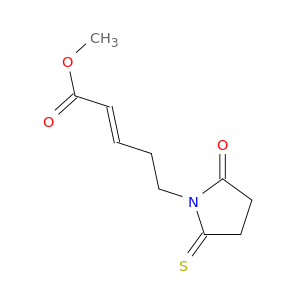 2-Pentenoic acid, 5-(2-oxo-5-thioxo-1-pyrrolidinyl)-, methyl ester, (2E)-