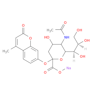 N-乙酰基-2-O-(4-甲基-2-氧代-2H-1-苯并吡喃-7-基)-α-神经氨酸一钠盐