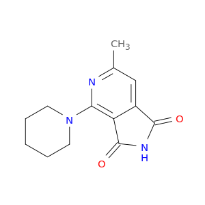 1H-Pyrrolo[3,4-c]pyridine-1,3(2H)-dione, 6-methyl-4-(1-piperidinyl)-