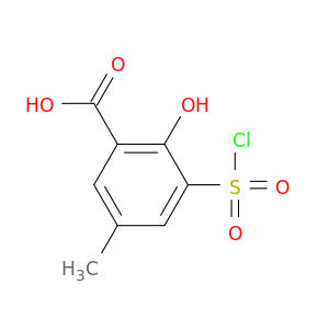 3-(氯磺酰基)-2-羟基-5-甲基苯甲酸