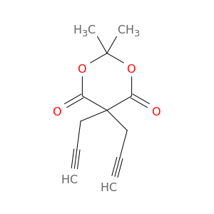 1,3-Dioxane-4,6-dione,2,2-dimethyl-5,5-di-2-propyn-1-yl-