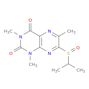2,4(1H,3H)-Pteridinedione, 1,3,6-trimethyl-7-[(1-methylethyl)sulfinyl]-
