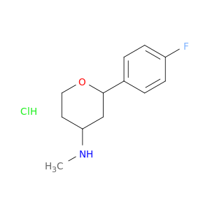 2-(4-氟苯基)-N-甲基噁烷-4-胺盐酸