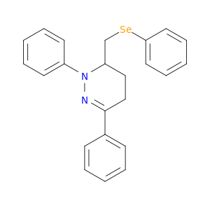 Pyridazine, 1,4,5,6-tetrahydro-1,3-diphenyl-6-[(phenylseleno)methyl]-