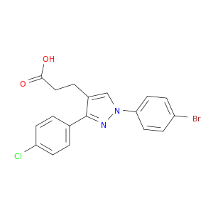 1-(4-溴苯基)-3-(4-氯苯基)吡唑-4-丙酸