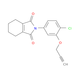 2-(4-CHLORO-3-(2-PROPYNYLOXY)PHENYL)-4,5,6,7-TETRAHYDRO-1H-ISOINDOLE-1,3(2H)-DIONE