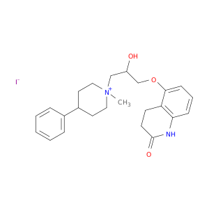 1-(2-HYDROXY-3-((1,2,3,4-TETRAHYDRO-2-OXO-5-QUINOLINYL)OXY)PROPYL)-1-METHYL-4-PHENYLPIPERIDINIUM IODIDE