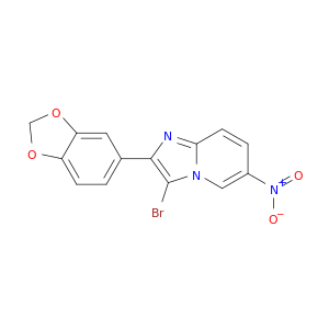 2-BENZO[1,3]DIOXOL-5-YL-3-BROMO-6-NITRO-IMIDAZO[1,2-A]PYRIDINE