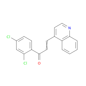 2-Propen-1-one, 1-(2,4-dichlorophenyl)-3-(4-quinolinyl)-
