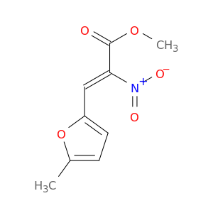 2-Propenoic acid, 3-(5-methyl-2-furanyl)-2-nitro-, methyl ester, (Z)-