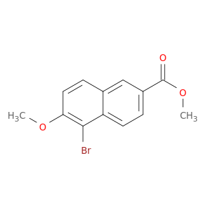 2-Naphthalenecarboxylic acid, 5-bromo-6-methoxy-, methyl ester