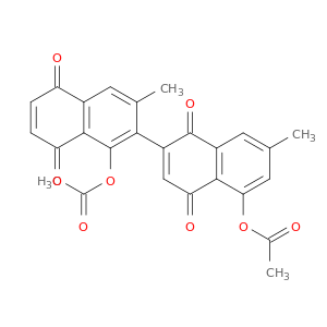 [2,2'-Binaphthalene]-1,4,5',8'-tetrone, 1',5-bis(acetyloxy)-3',7-dimethyl-