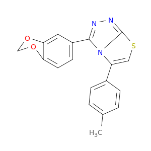 Thiazolo[2,3-c]-1,2,4-triazole,3-(1,3-benzodioxol-5-yl)-5-(4-methylphenyl)-