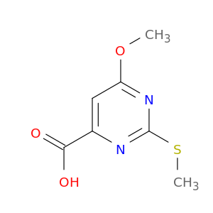 4-Pyrimidinecarboxylicacid, 6-methoxy-2-(methylthio)-