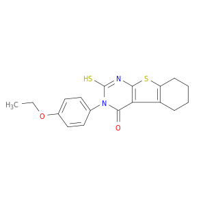 3-(4-乙氧基苯基)-2,3,5,6,7,8-六羟基-2-硫代[1]苯并噻吩[2,3-D]嘧啶-4(1H)-酮