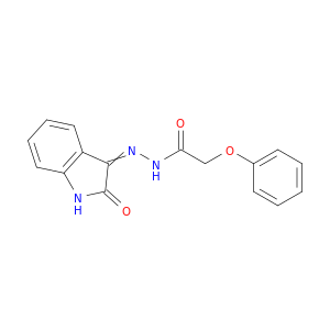 3-(PHENOXYACETYLHYDRAZONO)-2-INDOLINONE