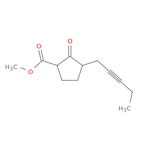 Cyclopentanecarboxylic acid, 2-oxo-3-(2-pentynyl)-, methyl ester