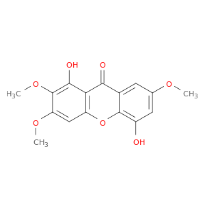 9H-Xanthen-9-one, 1,5-dihydroxy-2,3,7-trimethoxy-