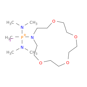 Phosphorus(1+),bis(N-methylmethanaminato)methyl(1,4,7,10-tetraoxa-13-azacyclopentadecanato-N)-,iodide, (T-4)- (9CI)