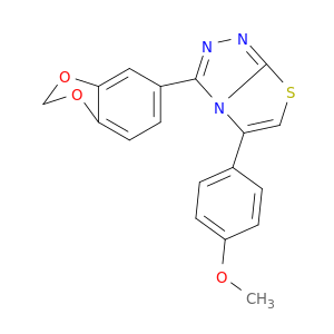 Thiazolo[2,3-c]-1,2,4-triazole,3-(1,3-benzodioxol-5-yl)-5-(4-methoxyphenyl)-