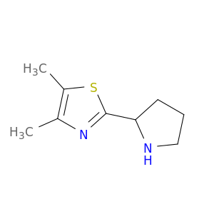 4,5-Dimethyl-2-(pyrrolidin-2-yl)thiazole