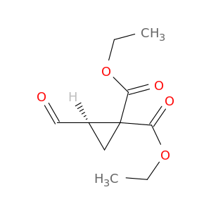 1,1-Cyclopropanedicarboxylic acid, 2-formyl-, diethyl ester, (2R)-