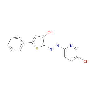 3-Pyridinol, 6-[(3-hydroxy-5-phenyl-2-thienyl)azo]-