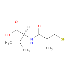 L-Valine, N-(3-mercapto-2-methyl-1-oxopropyl)-