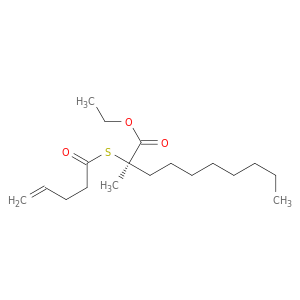 Decanoic acid, 2-methyl-2-[(1-oxo-4-penten-1-yl)thio]-, ethyl ester, (2R)-
