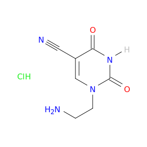 1-(2-Aminoethyl)-2,4-dioxo-1,2,3,4-tetrahydropyrimidine-5-carbonitrile hydrochloride
