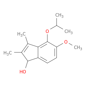 1H-Inden-1-ol, 5-methoxy-2,3-dimethyl-4-(1-methylethoxy)-